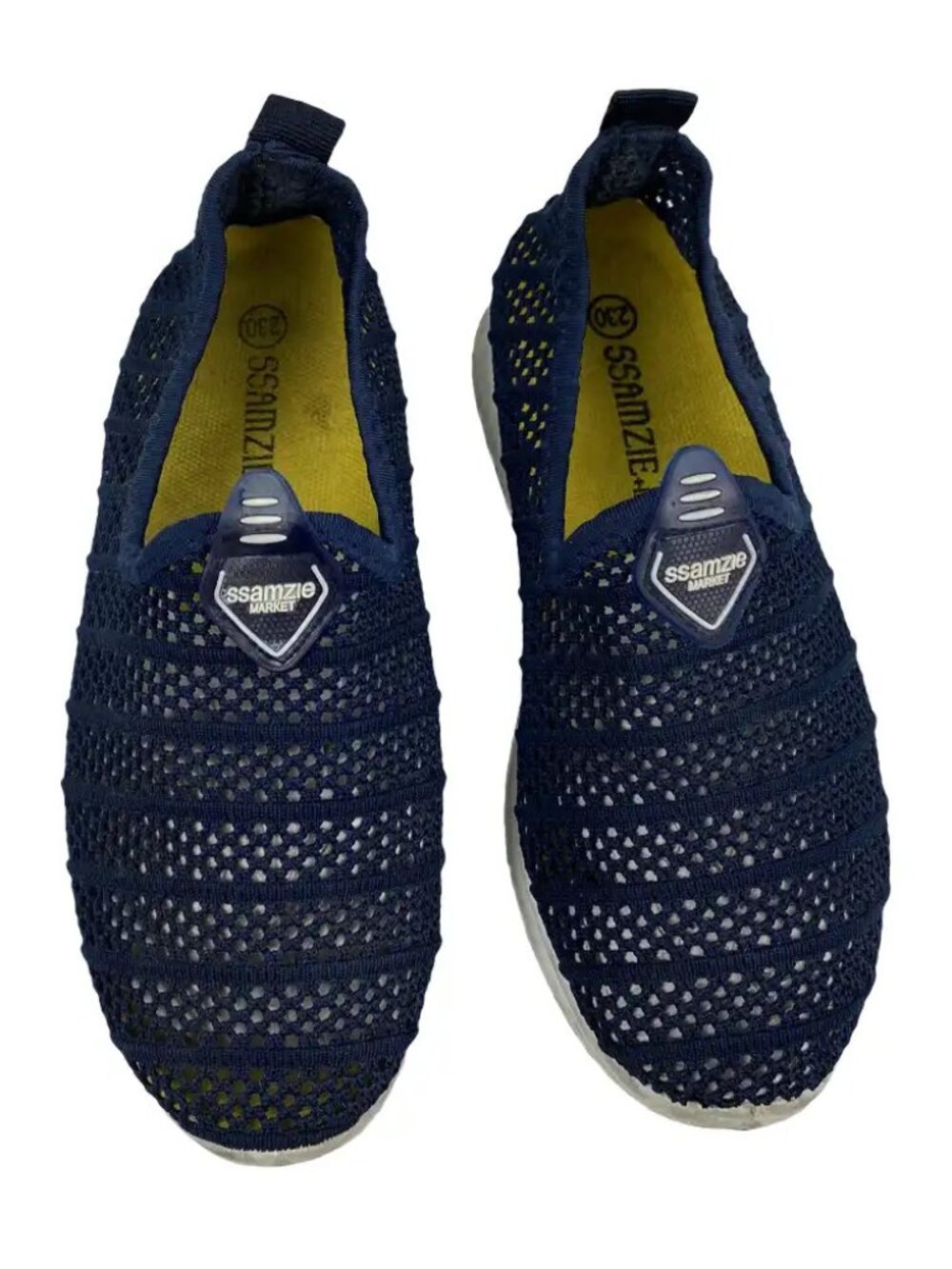 Ssamzie Blue Mesh Slip-On Shoes